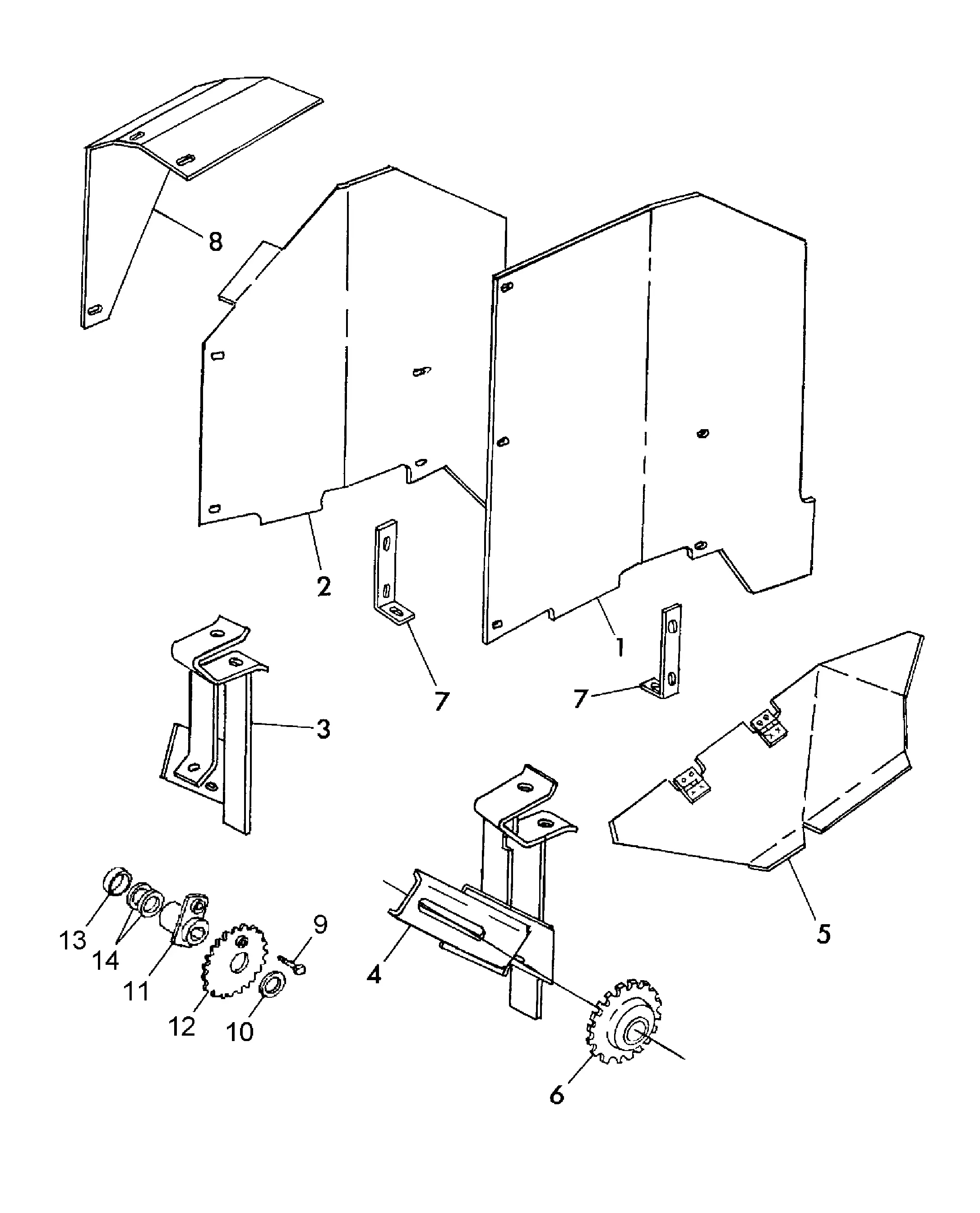 new holland 824 corn head parts diagram