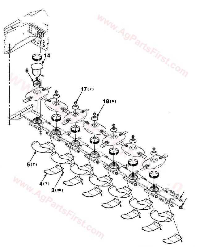 new idea 5408 disc mower parts diagram