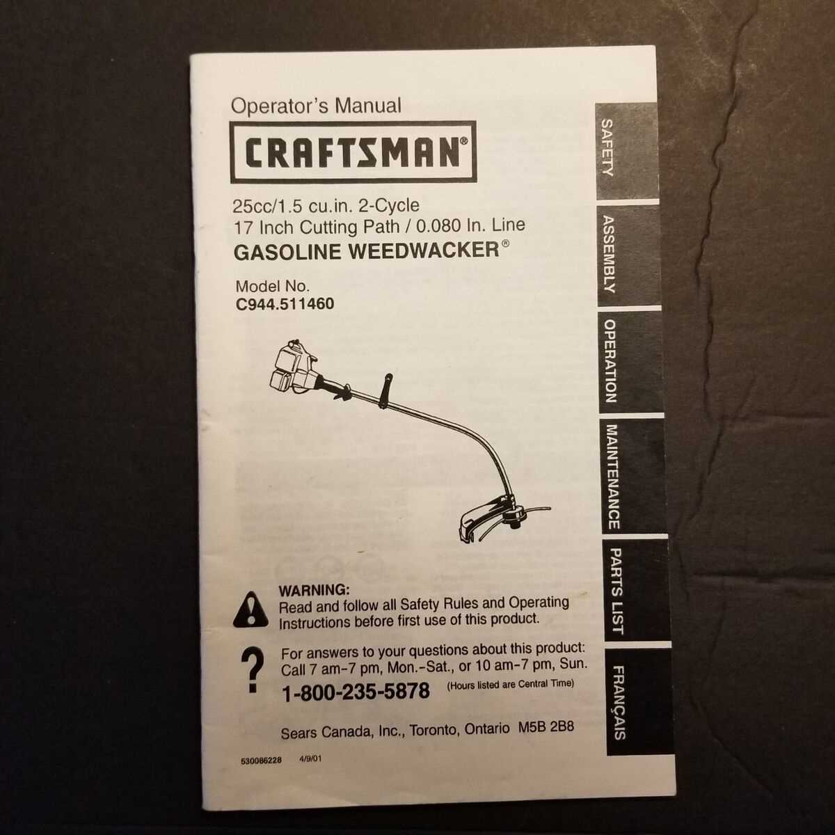 craftsman 25cc weed eater parts diagram