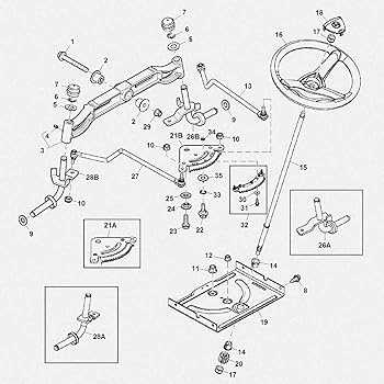 john deere d130 steering parts diagram