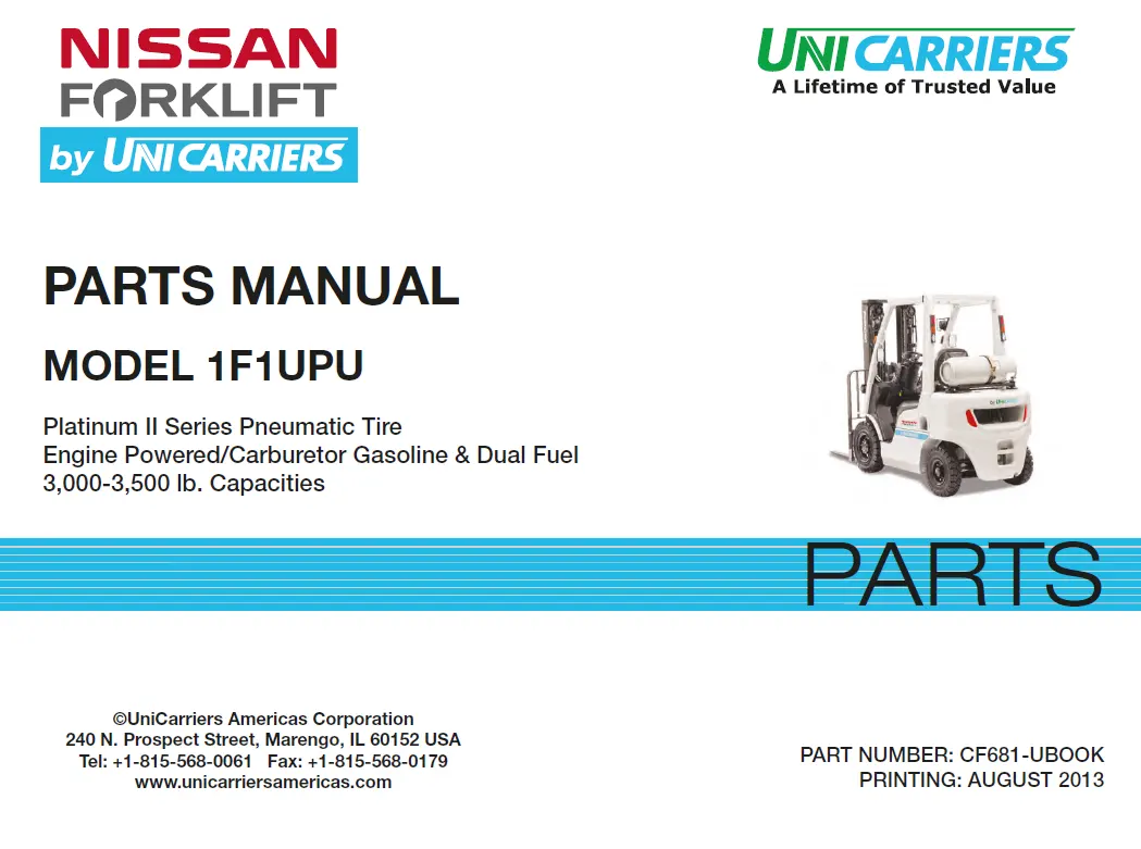 nissan forklift parts diagram