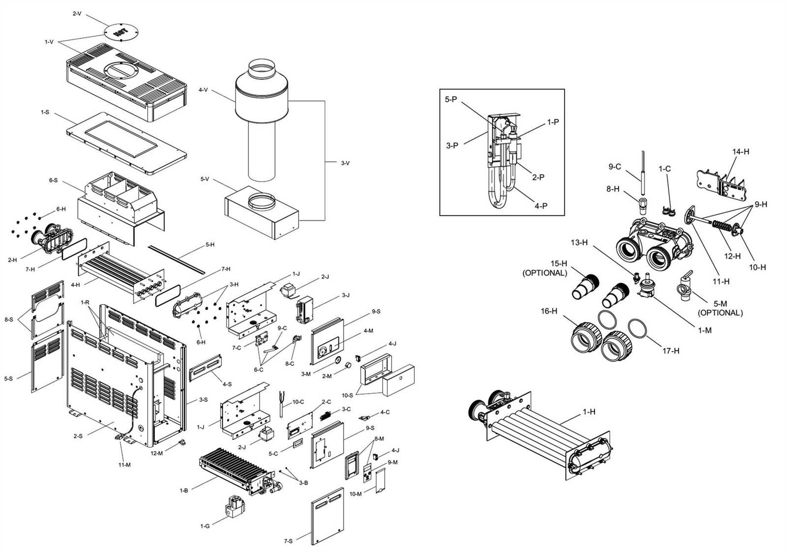 hayward heater parts diagram