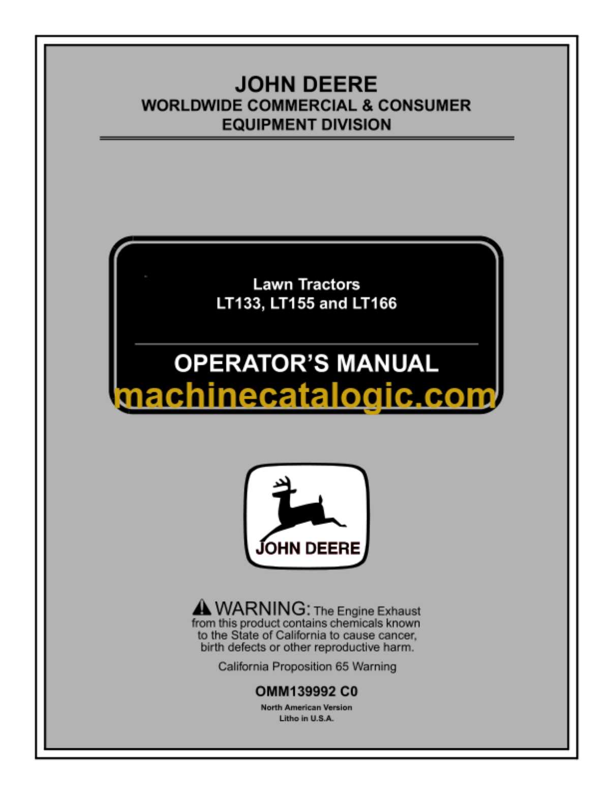 john deere lt166 parts diagram