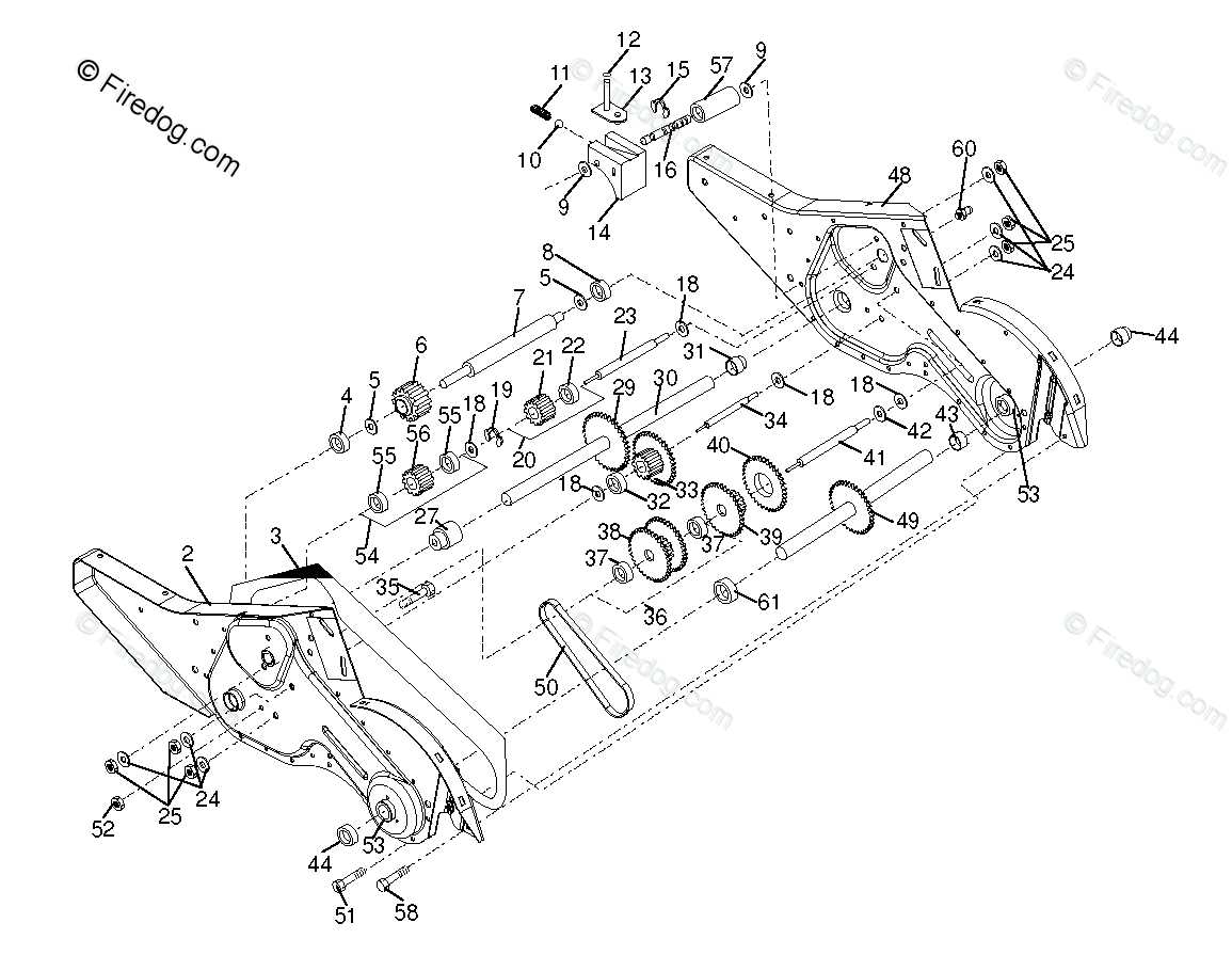 rototiller parts diagram