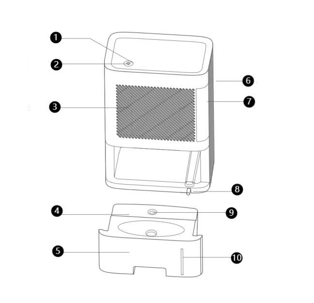 dehumidifier parts diagram