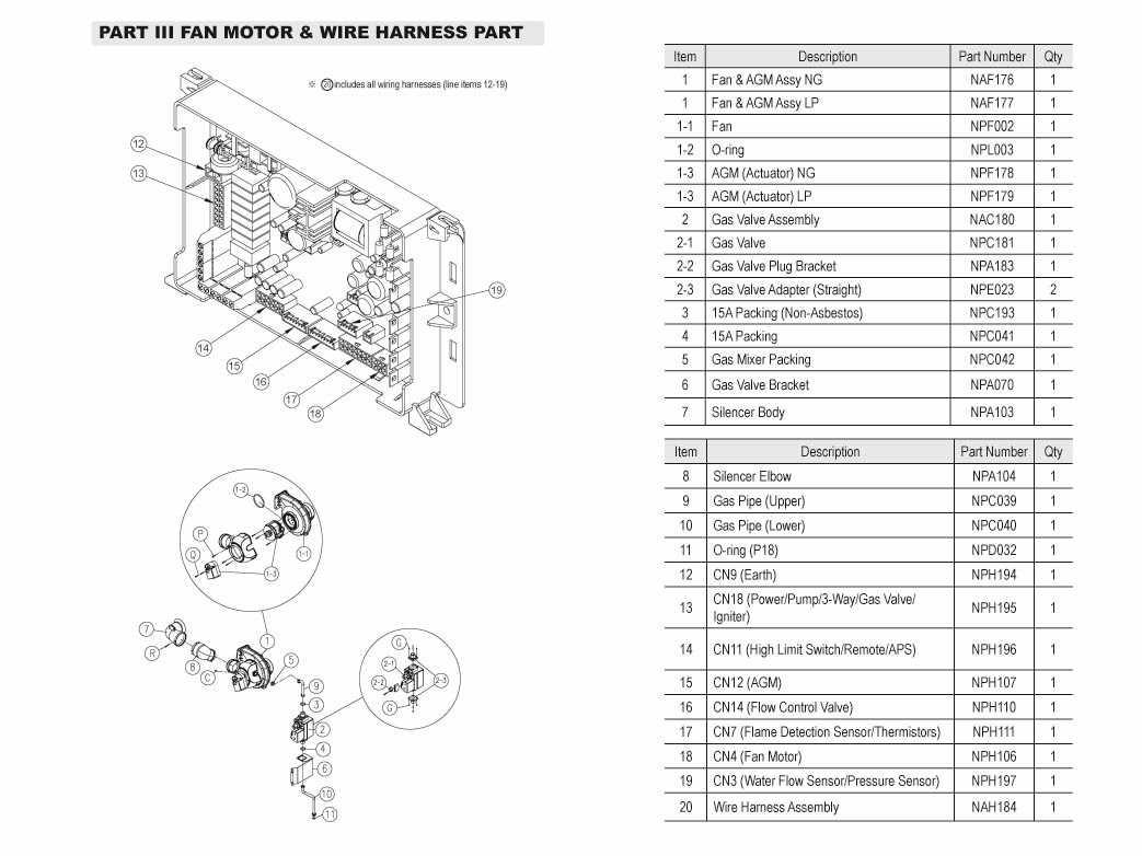 noritz tankless water heater parts diagram