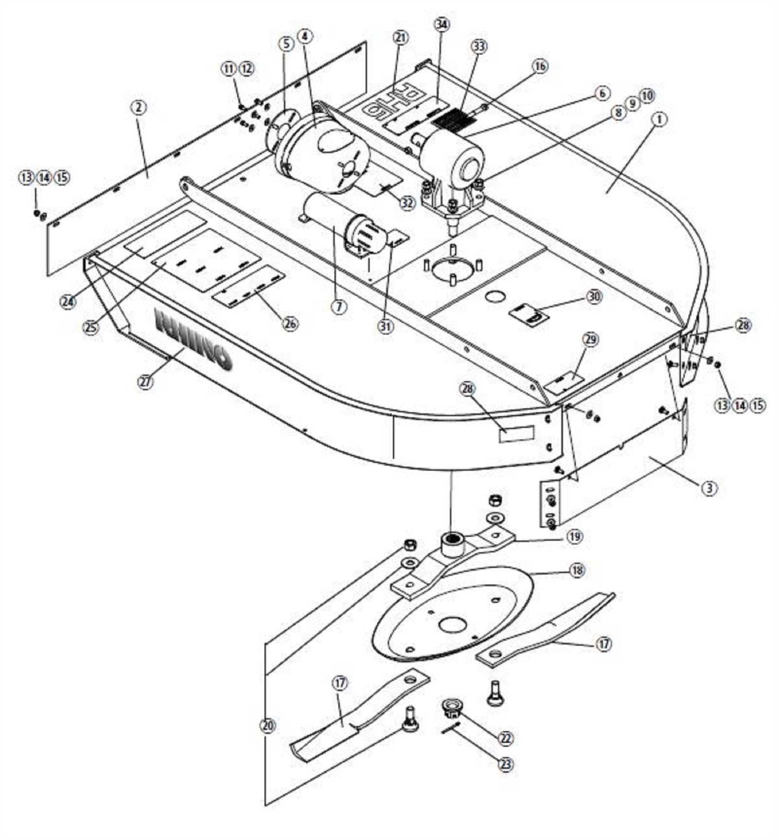 rhino bush hog parts diagram