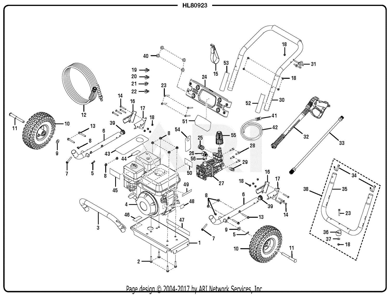 simpson 3400 pressure washer parts diagram