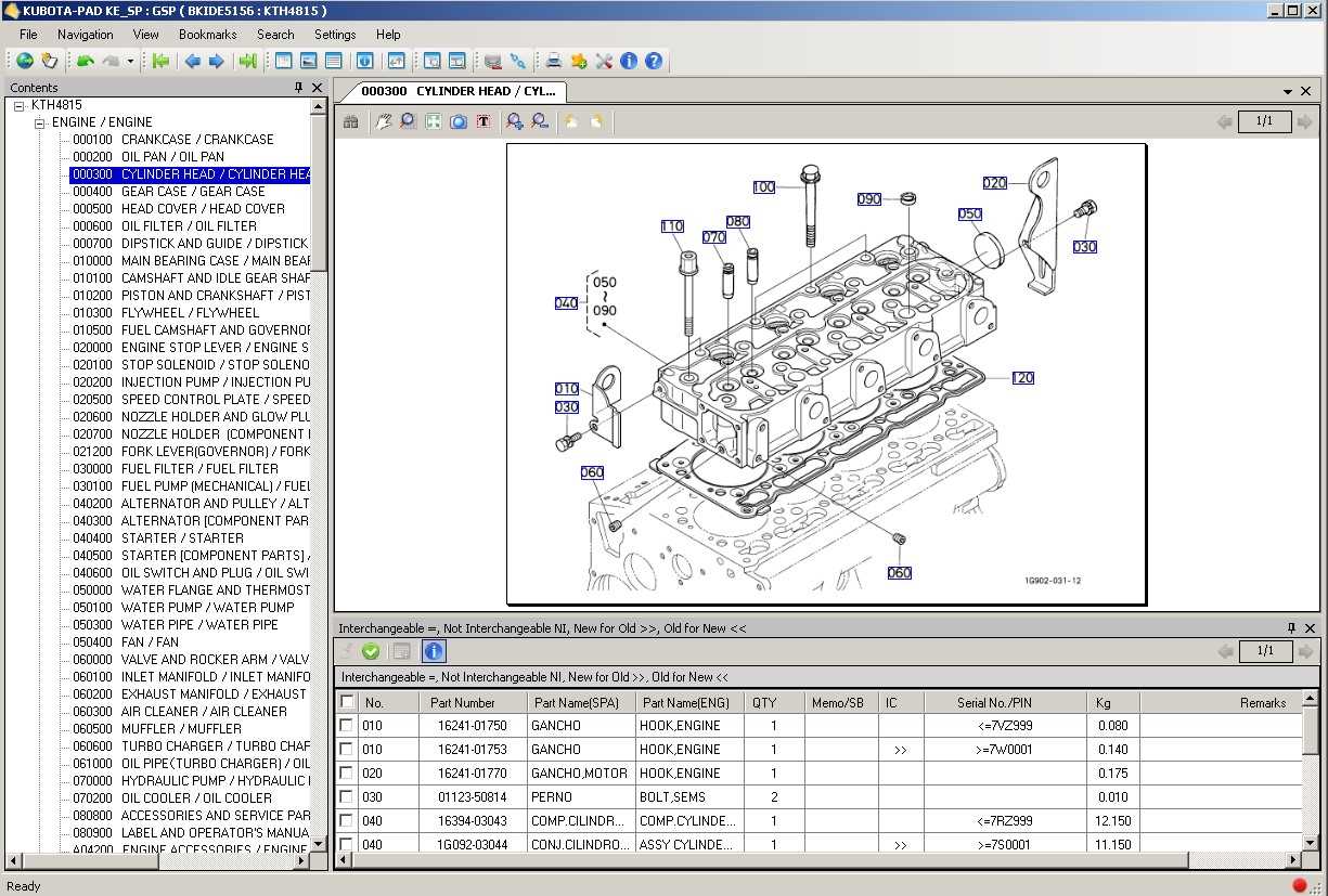 kubota t1460 parts diagram