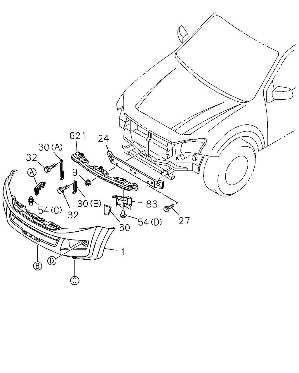 ford f150 front end body parts diagram