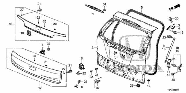 honda cr v body parts diagram