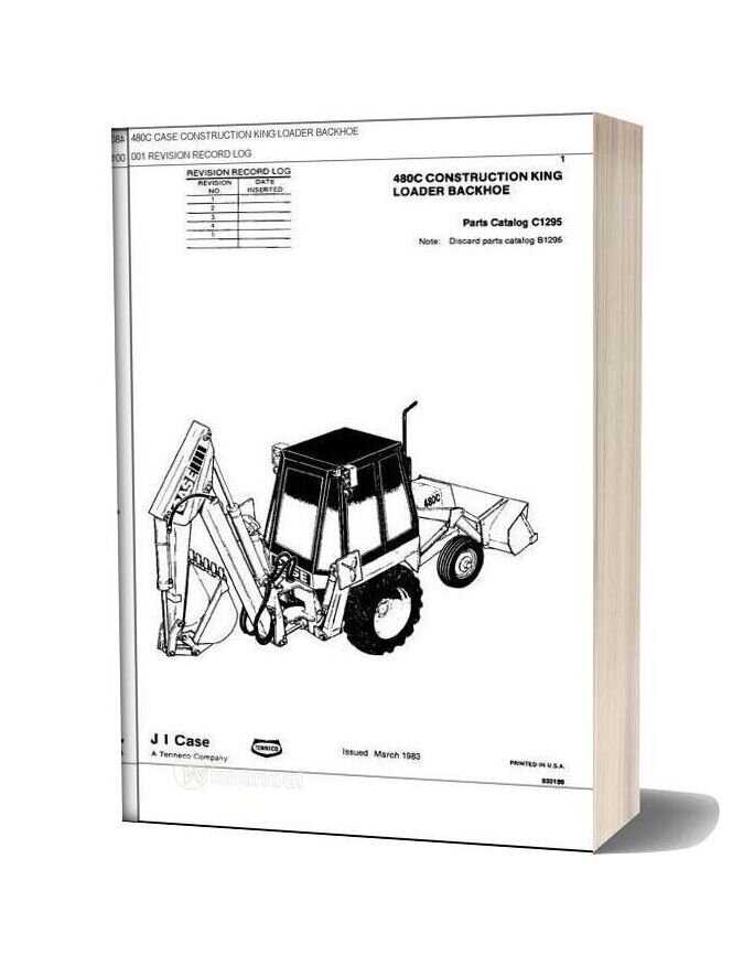 case backhoe parts diagram