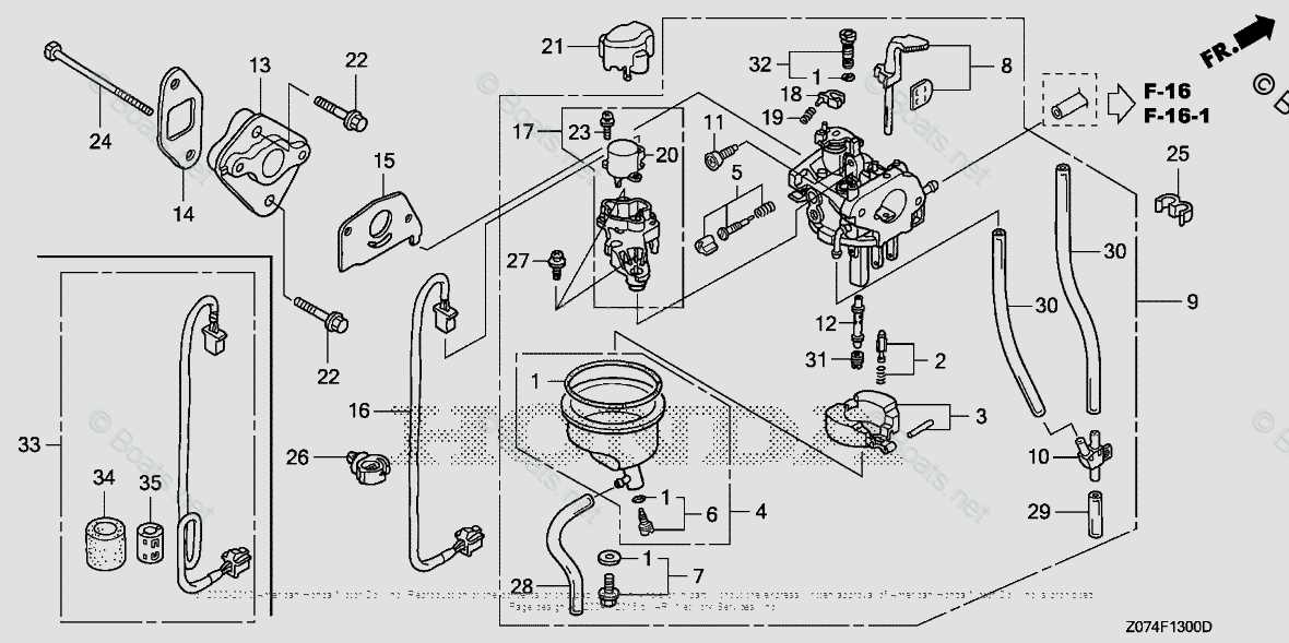 parts of a carburetor diagram