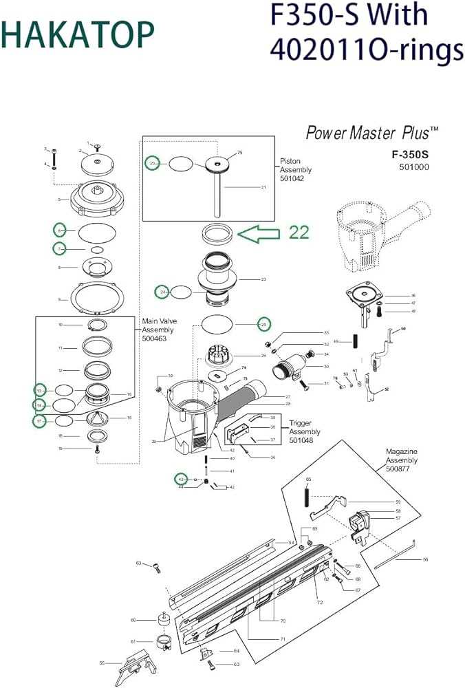 paslode framing nailer parts diagram