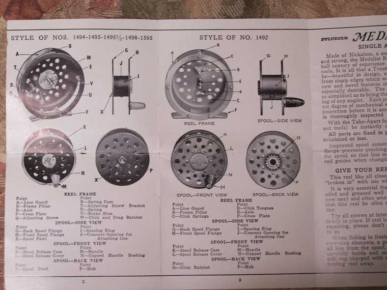 pflueger reel parts diagram