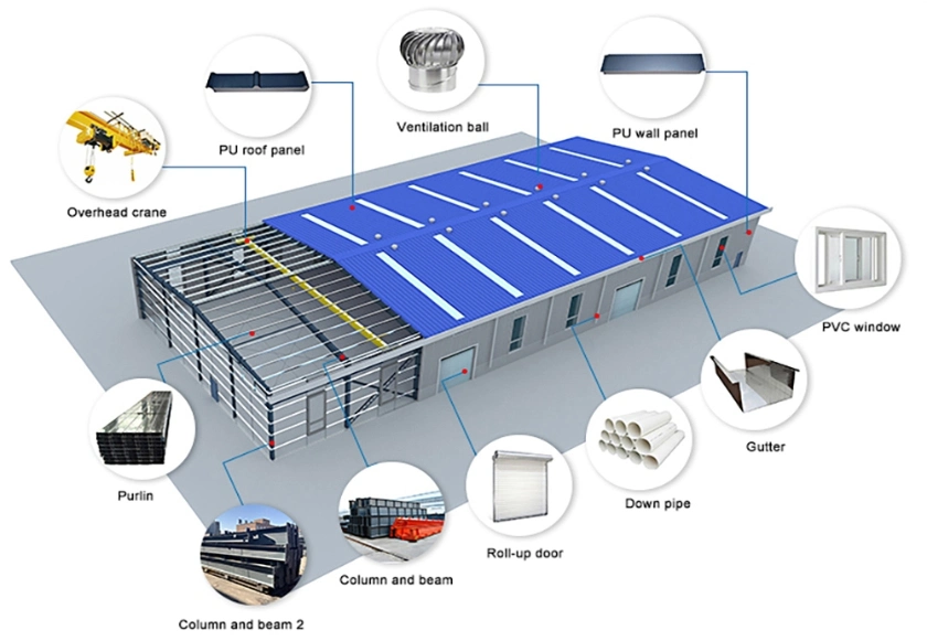 metal building parts diagram