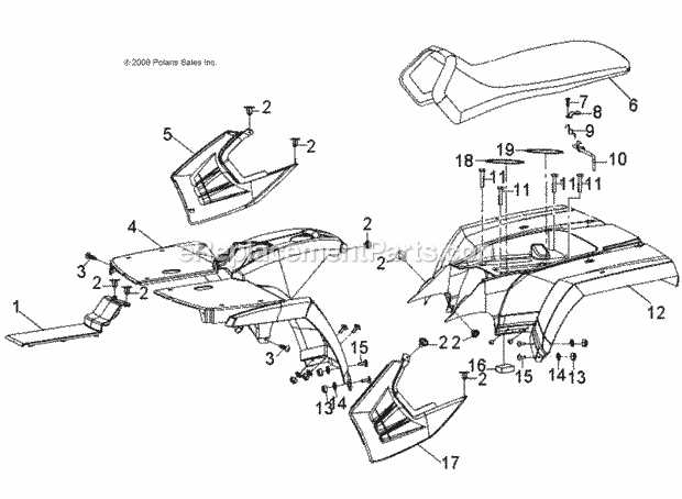 polaris sportsman 90 parts diagram