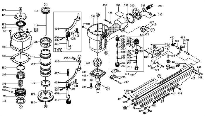 porter cable fr350 parts diagram