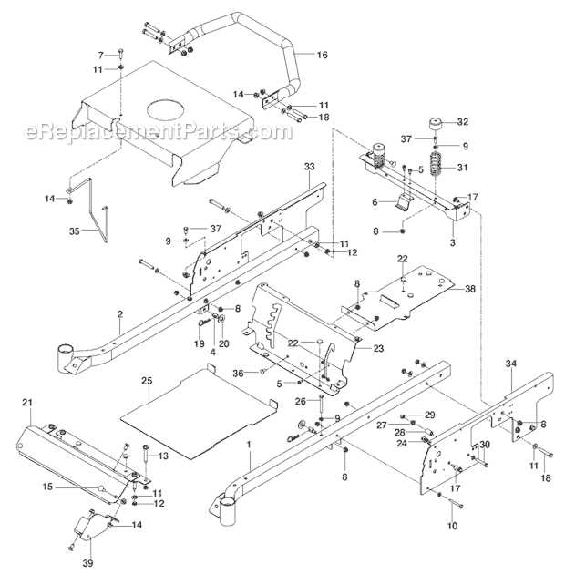 poulan pro 42 inch riding mower parts diagram