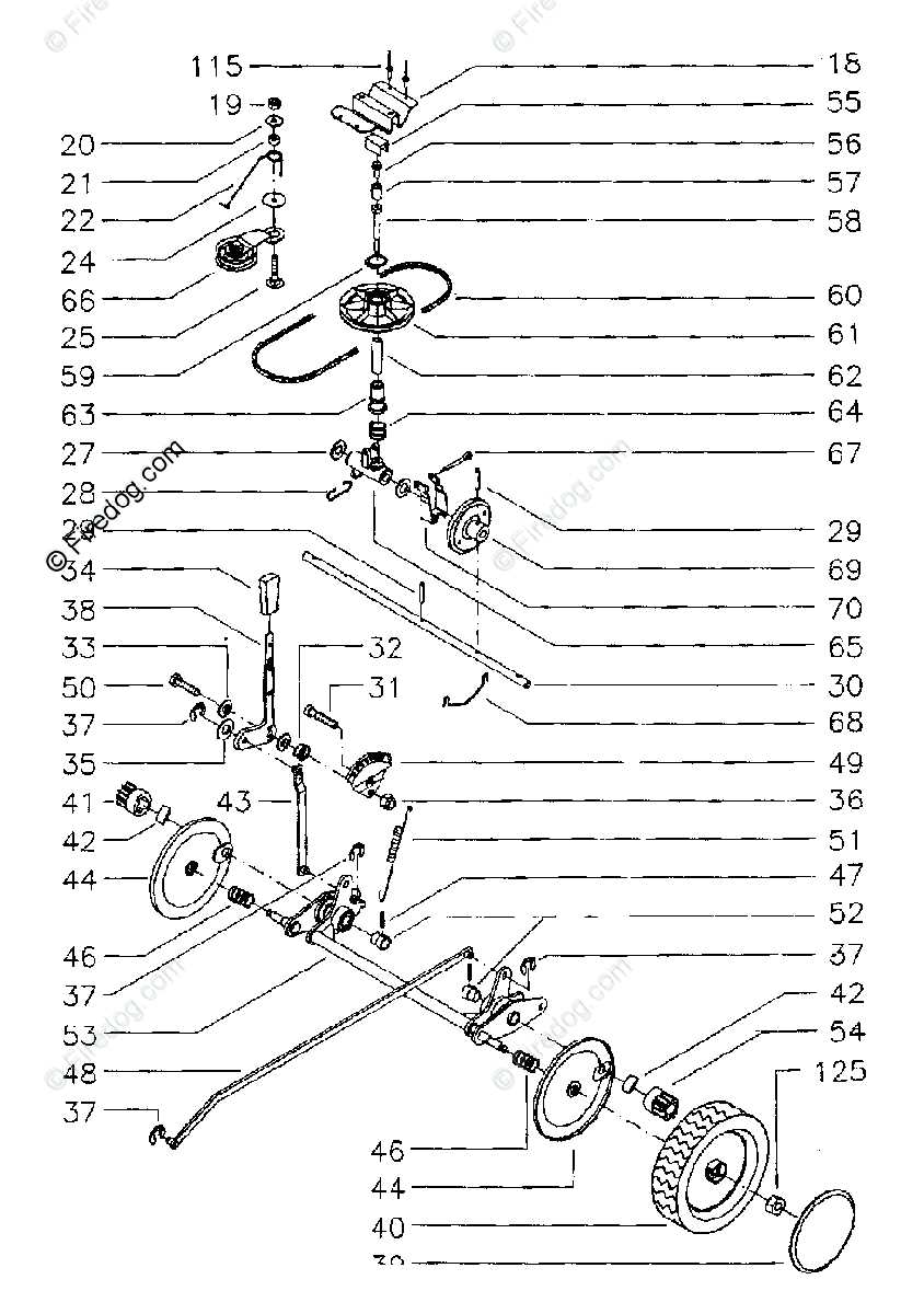 poulan pro riding mower parts diagram