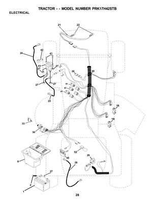 poulan pro riding mower parts diagram