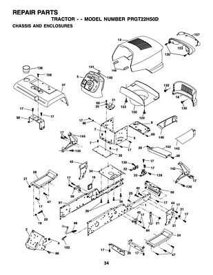 poulan pro riding mower parts diagram