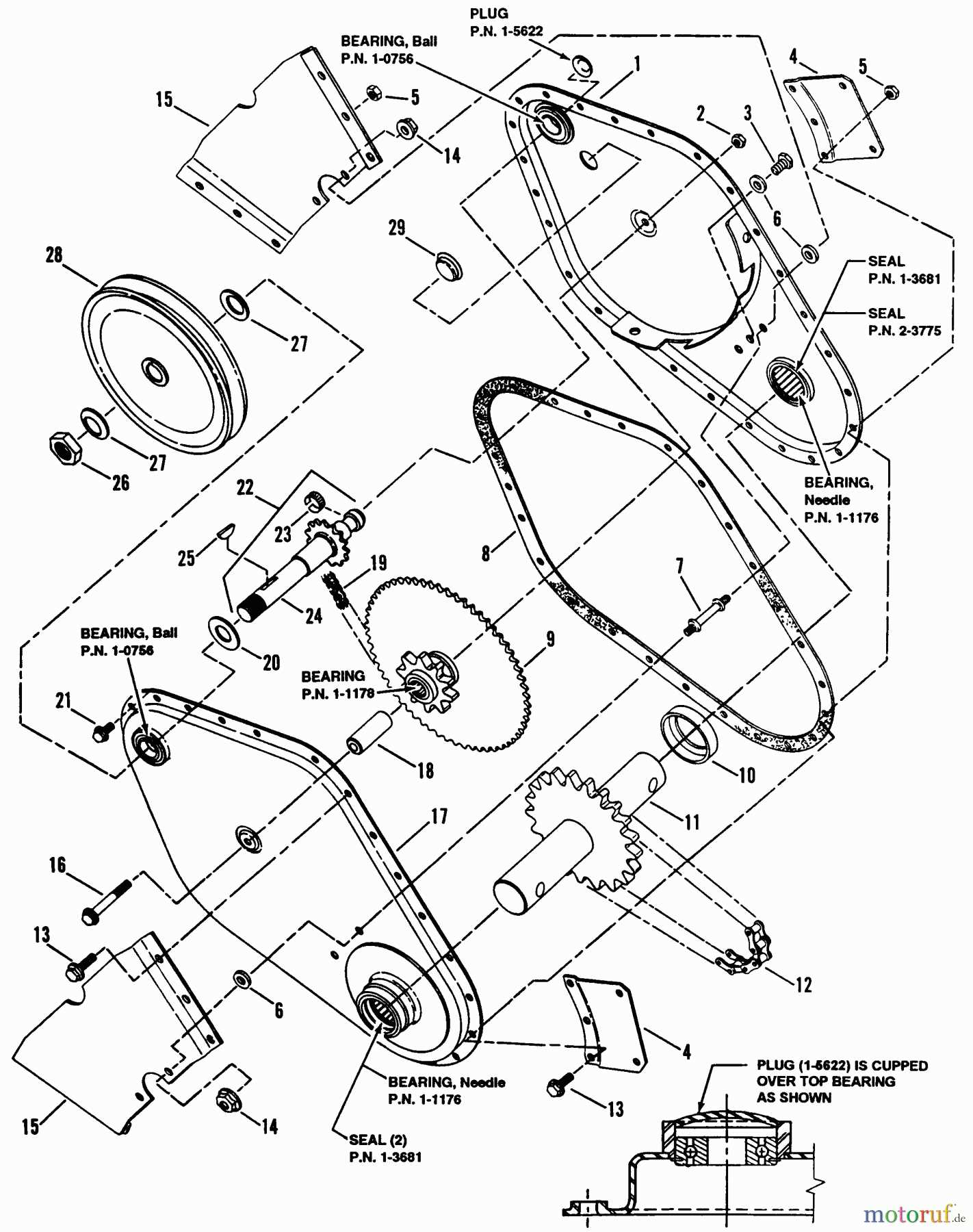 poulan tiller parts diagram