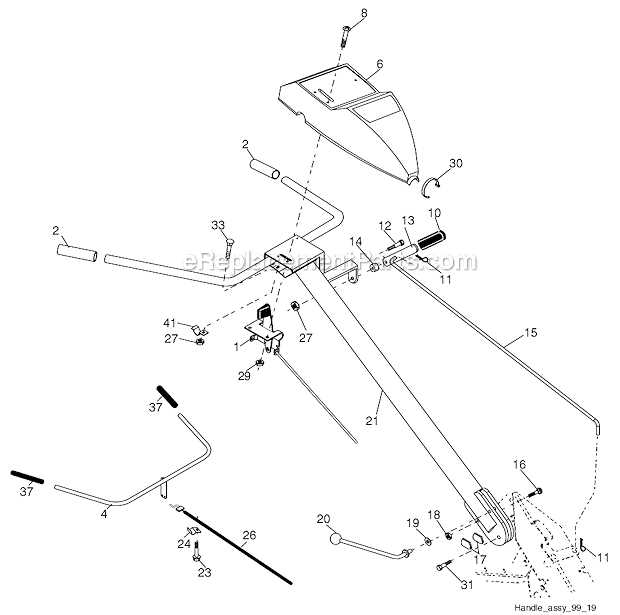 poulan tiller parts diagram