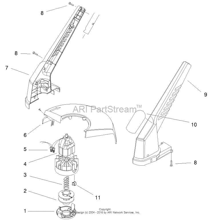 power trim edger parts diagram