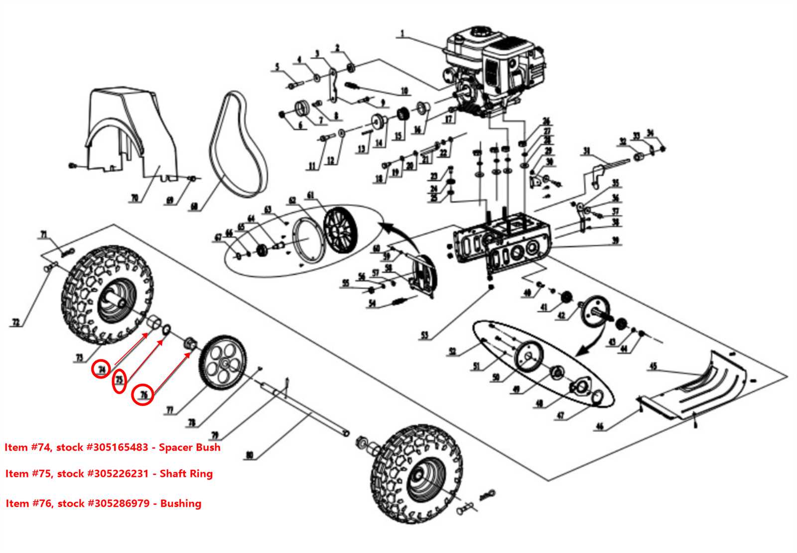 powersmart db7651 24 parts diagram