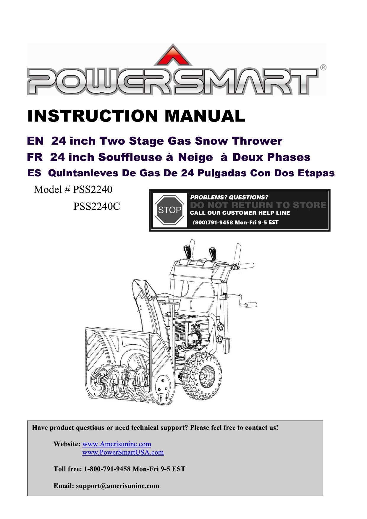 powersmart snow blower parts diagram