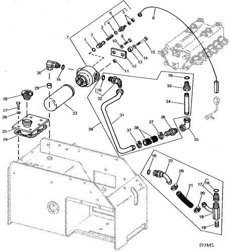 john deere 450 parts diagram