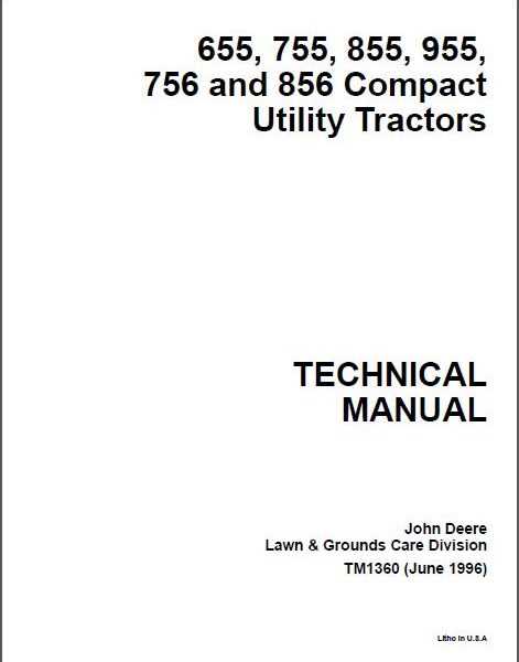 john deere 855 parts diagram