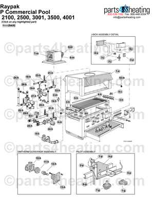 rheem pool heater parts diagram