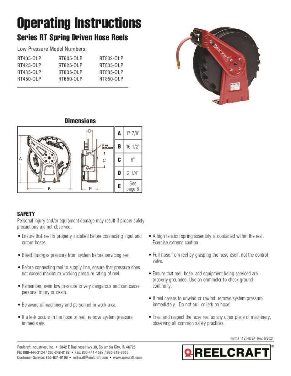 reelcraft parts diagram