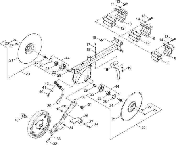 case ih 496 disc parts diagram