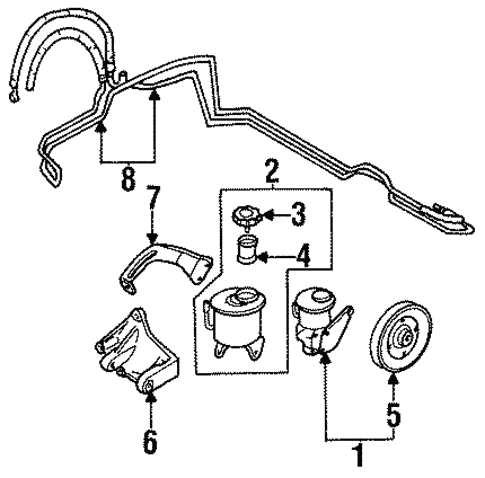 power steering pump parts diagram