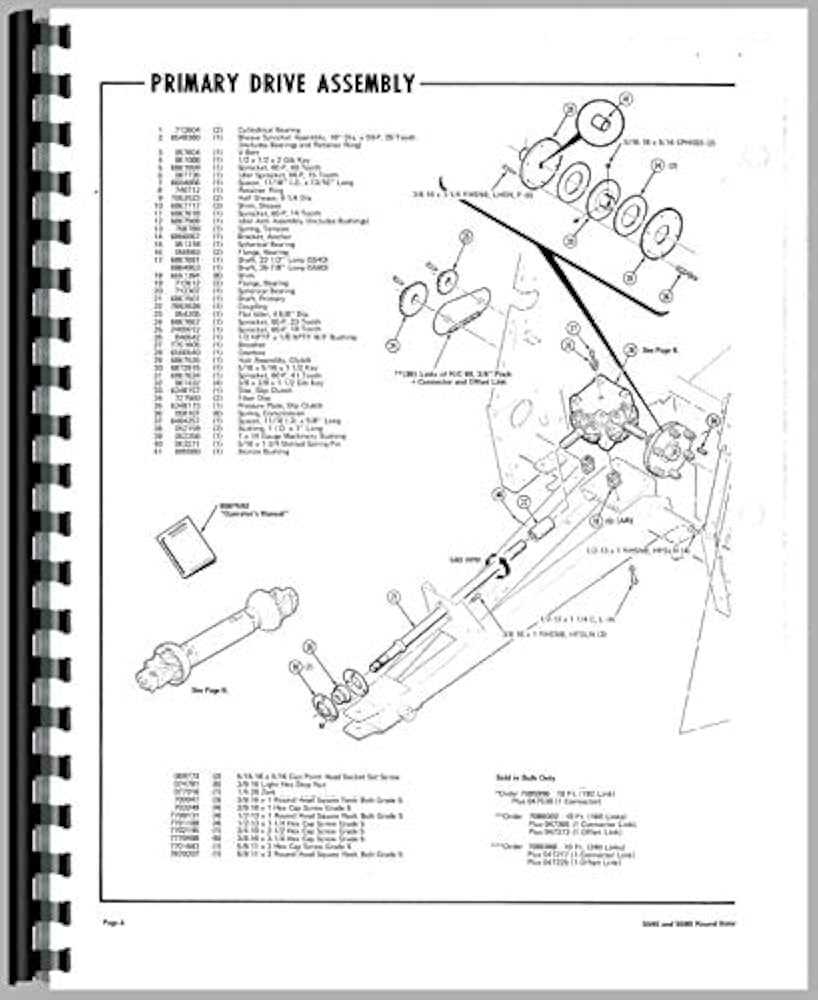 john deere 435 baler parts diagram