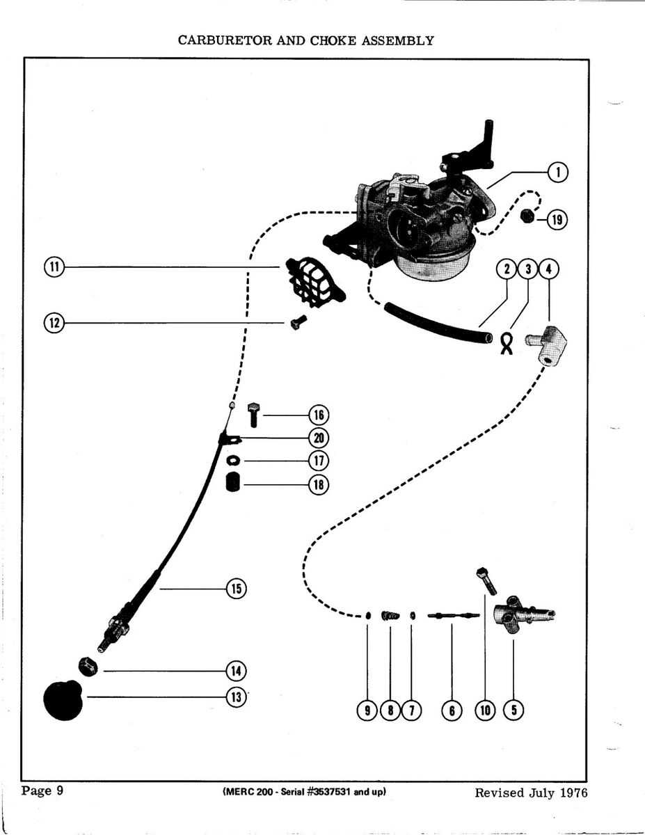 mercury 20 hp outboard parts diagram