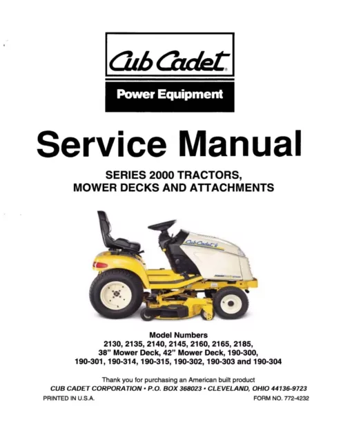 cub cadet hds 2135 parts diagram