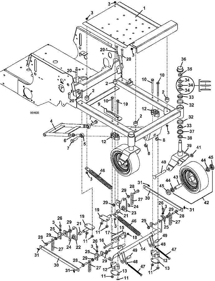 grasshopper mower parts diagram