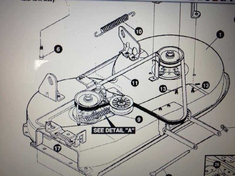 john deere d130 mower deck parts diagram