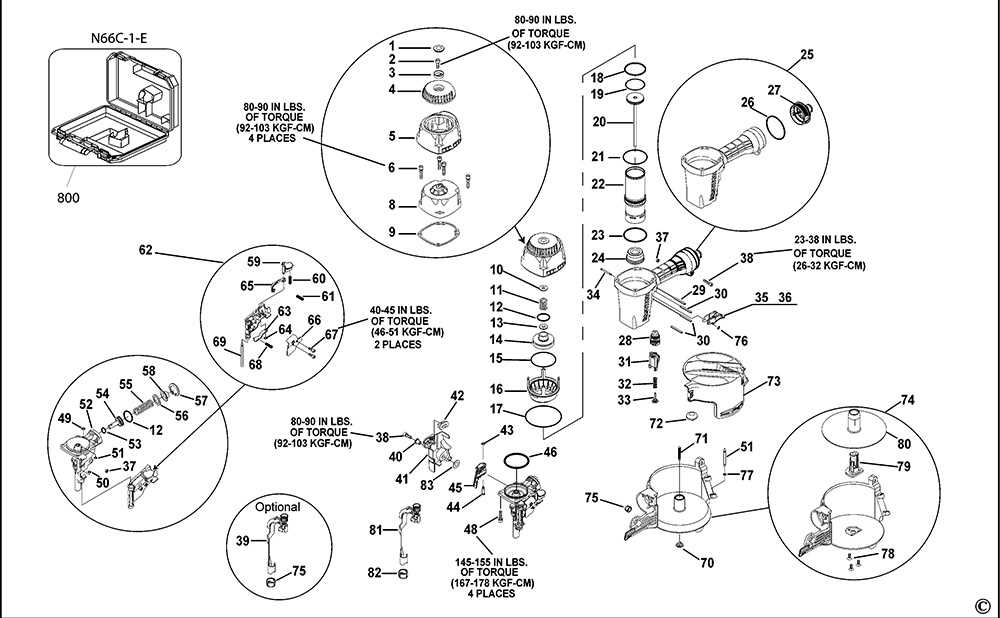 bostitch stapler parts diagram