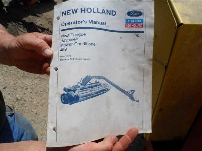 new holland 499 haybine parts diagram