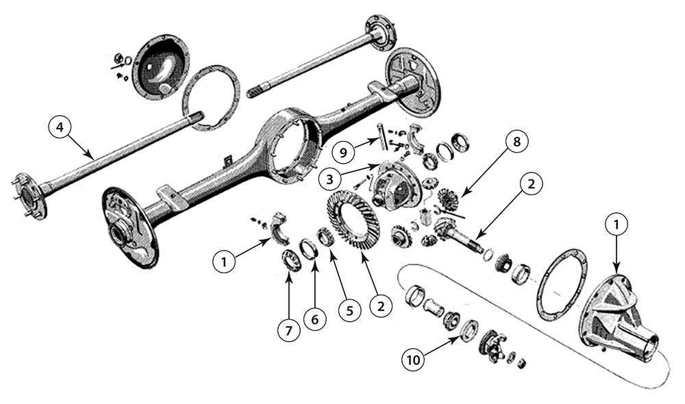 rear axle parts diagram