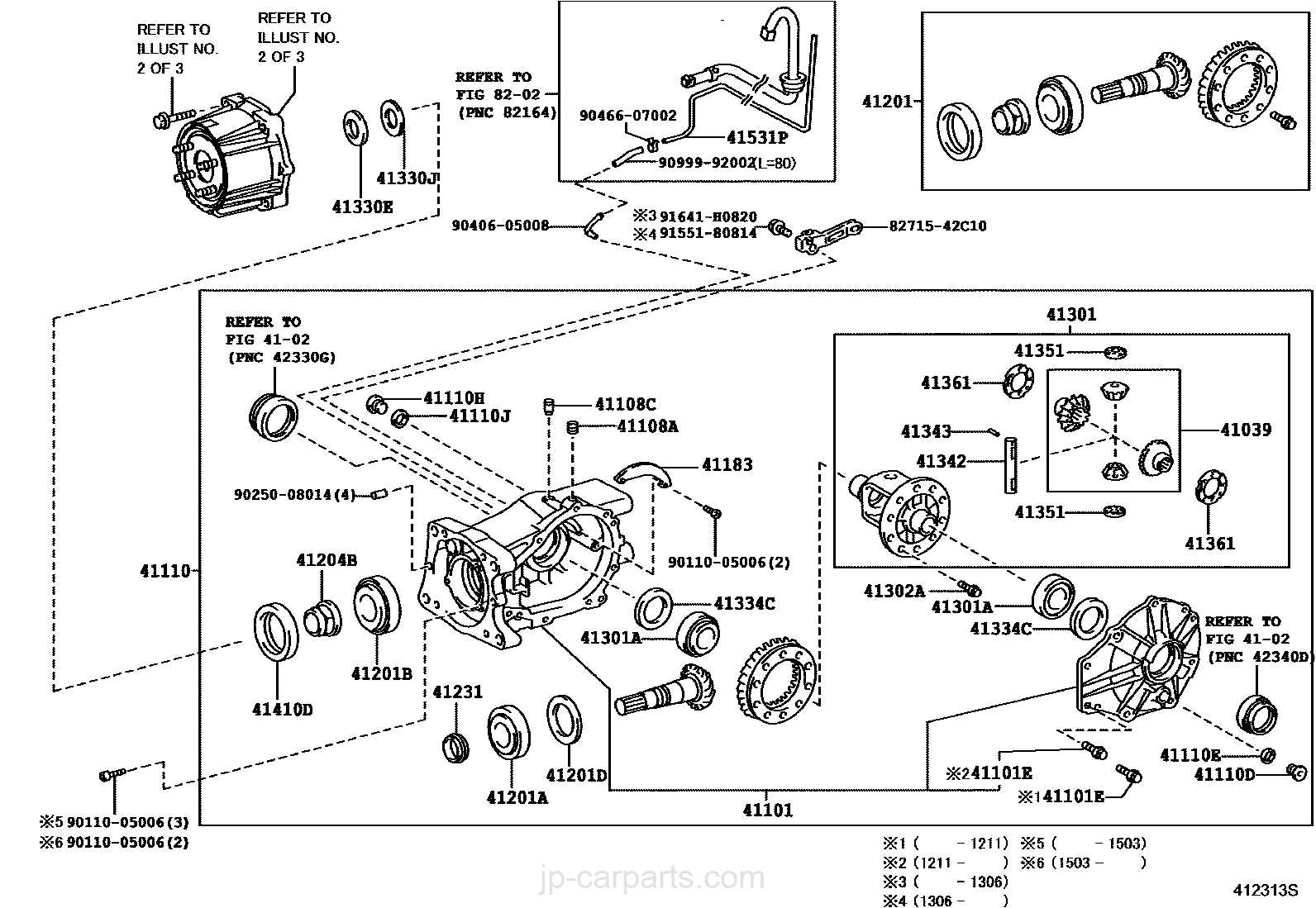 rear axle parts diagram