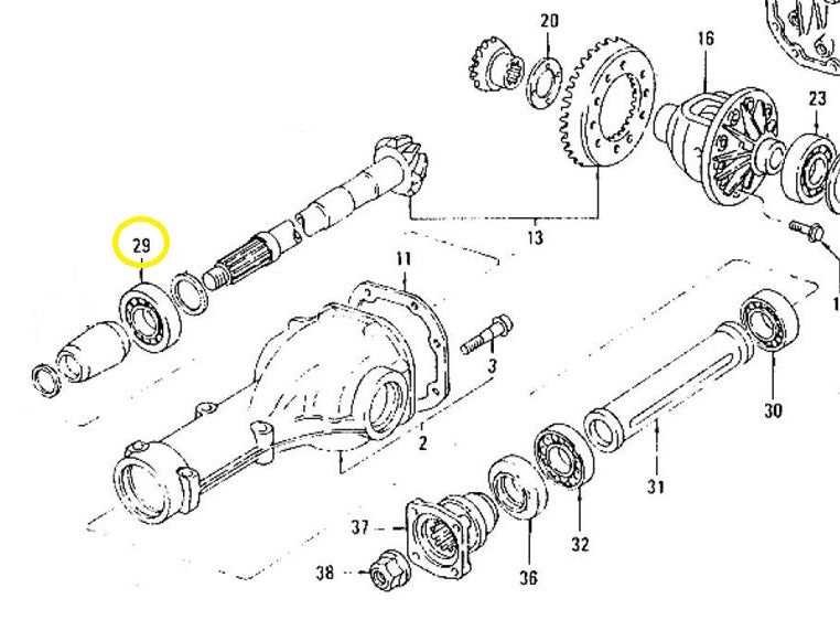 rear differential parts diagram