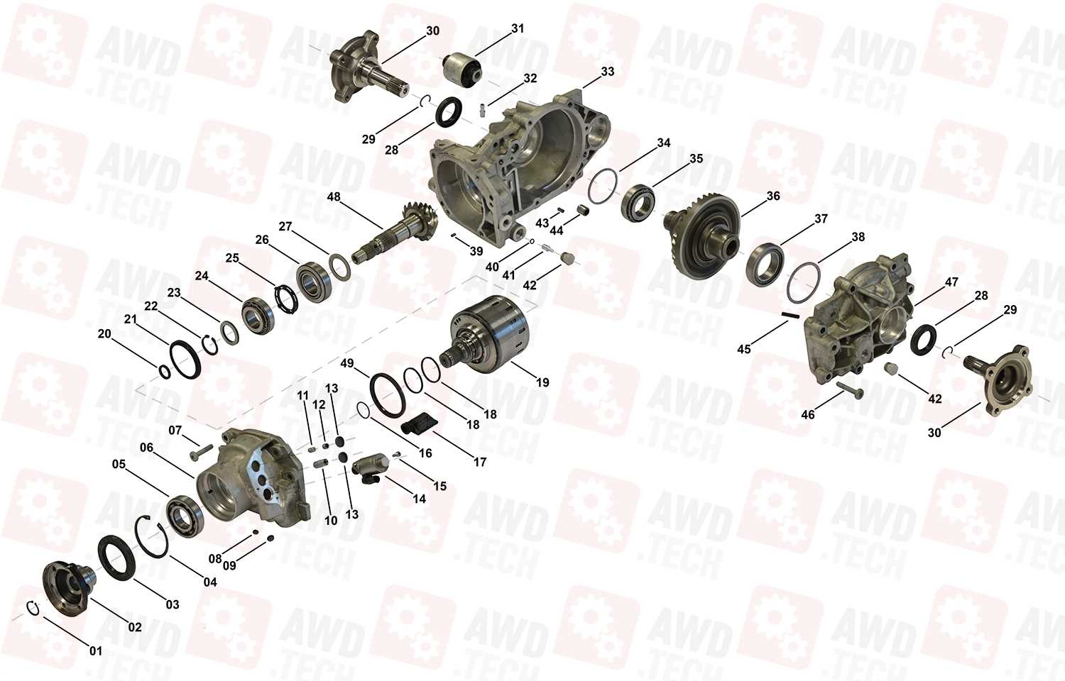 rear differential parts diagram