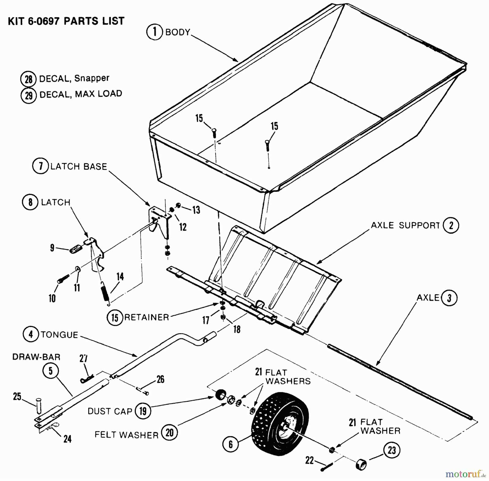 rear engine snapper riding mower parts diagram