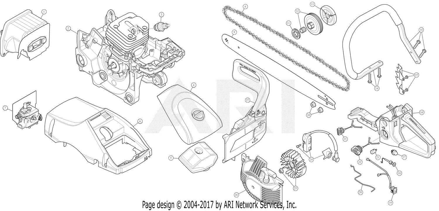 remington chainsaw parts diagram